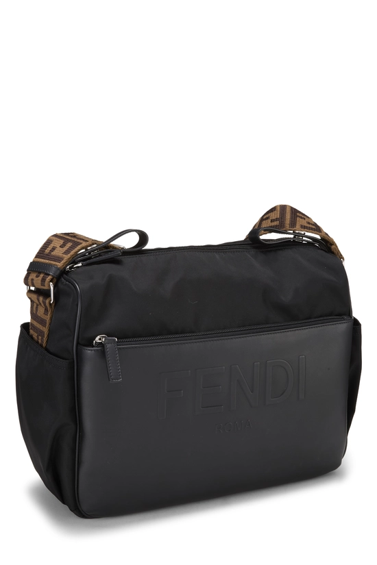 Black Nylon Diaper Bag, , large image number 1