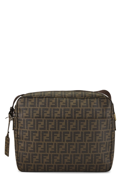 Brown Zucca Coated Canvas Messenger Large