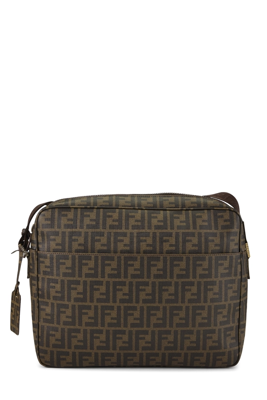 Brown Zucca Coated Canvas Messenger Large, , large image number 0