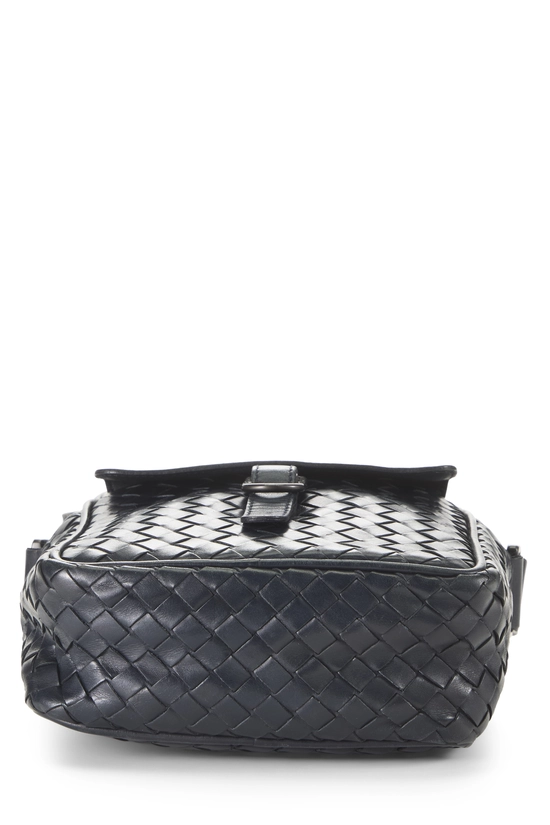 Black Intrecciato Leather Crossbody Small, , large image number 4