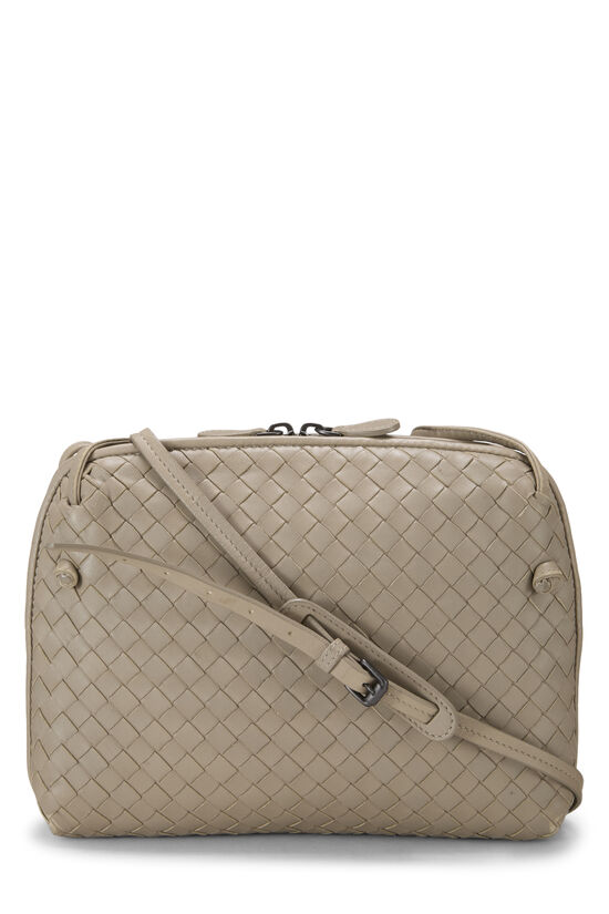 Grey Intrecciato Leather Nodini Crossbody, , large image number 3