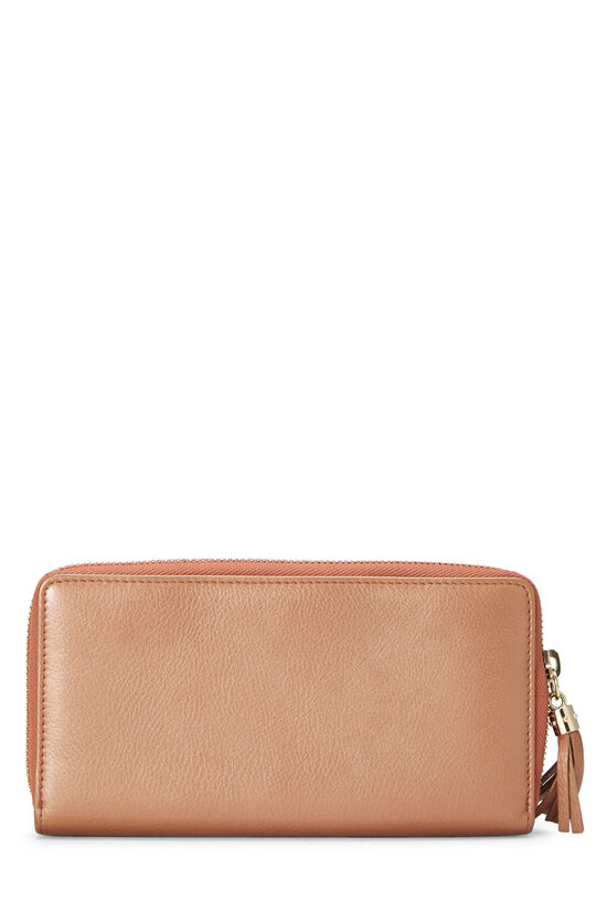 Orange Leather Soho Zip Wallet, , large image number 2