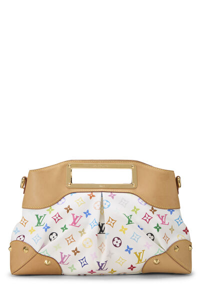 Takashi Murakami x Louis Vuitton White Monogram Multicolore Judy MM