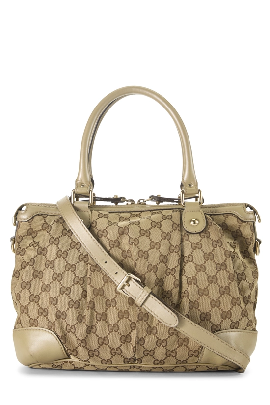 Gold Original GG Canvas Sukey Zip Handbag Large, , large image number 3