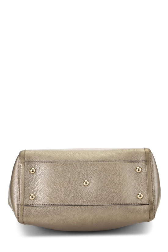 Gold Metallic Leather Soho Top Handle Bag, , large image number 4