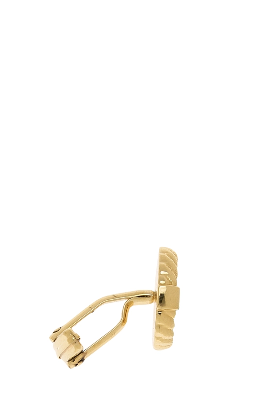 Gold Logo Round Cufflinks, , large image number 2