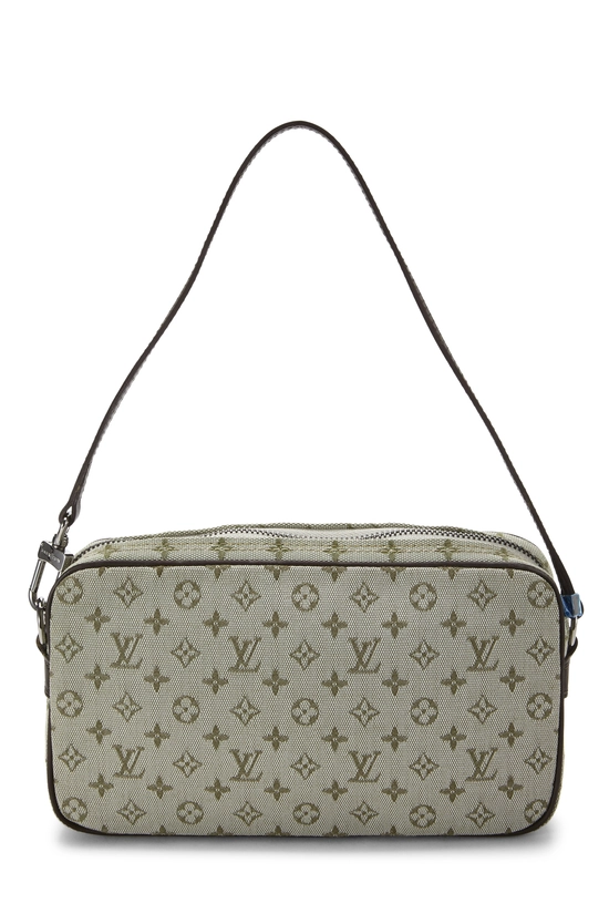 Green Monogram Mini Lin Patchwork Conte De Fees Pochette, , large image number 3