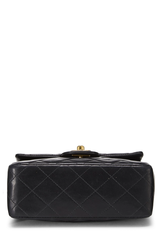 Black Quilted Lambskin Half Flap Mini, , large image number 4