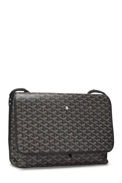 Black Goyardine Canvas Capetien MM, , large