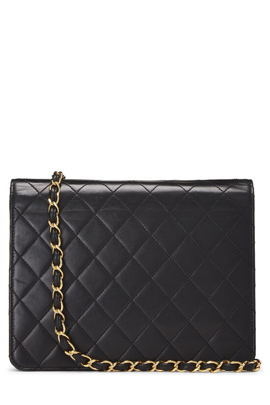 Black Quilted Lambskin Ex Flap Small, , large image number 3