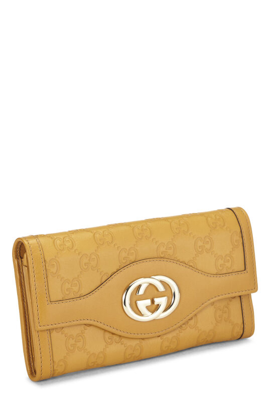 Brown Guccissima Continental Long Wallet, , large image number 1