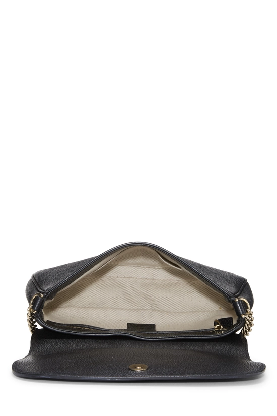 Black Grained Leather Soho Crossbody, , large image number 5
