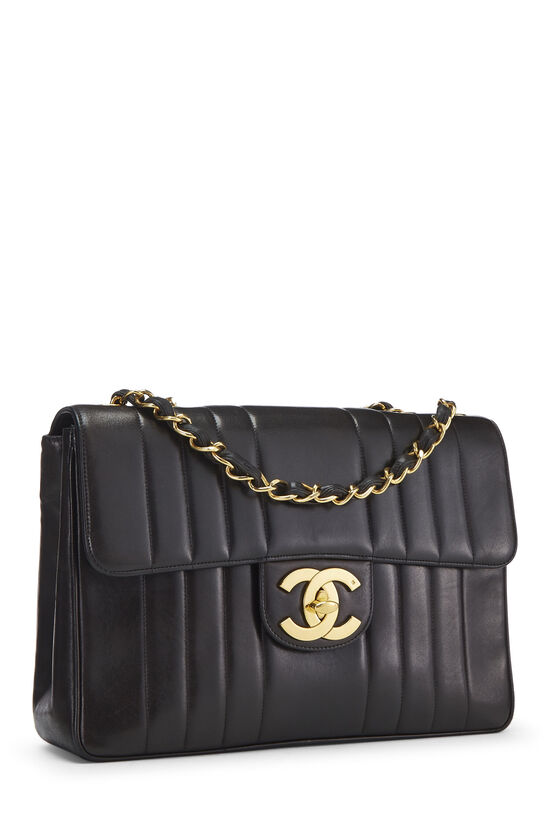 1997 Chanel Black Quilted Lambskin Vintage Mini Flap Bag