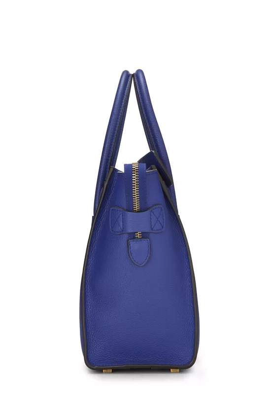 Blue Calfskin Luggage Micro, , large image number 2