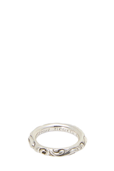 Sterling Silver Scroll Ring, , large
