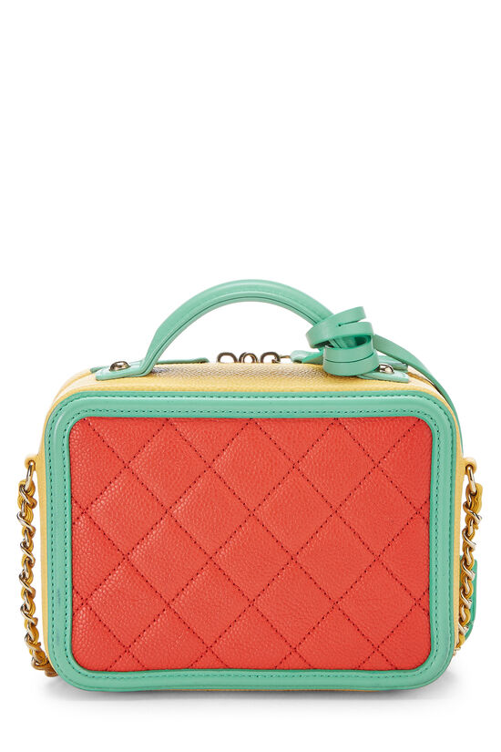 Orange & Multicolor Quilted Caviar Filigree Vanity Small, , large image number 4