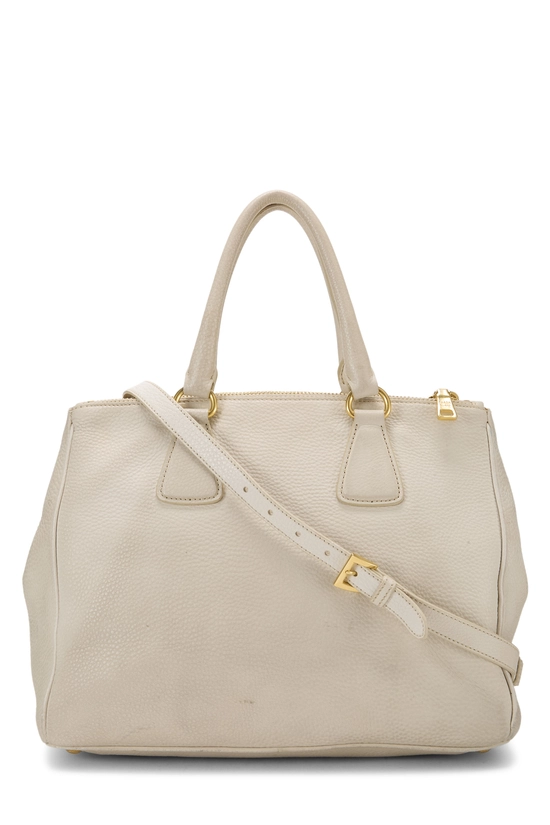 Cream Vitello Daino Convertible Handbag, , large image number 1