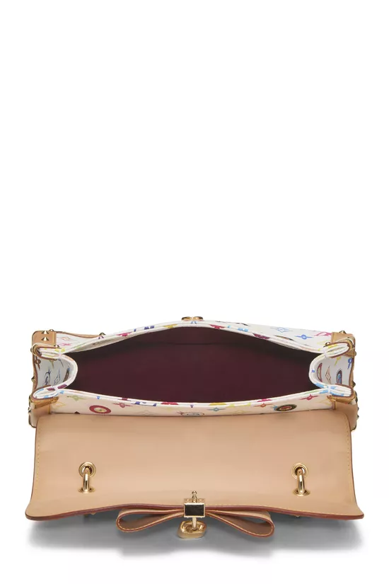 Takashi Murakami x Louis Vuitton White Monogram Multicolore Eye Need You Bag, , large image number 5