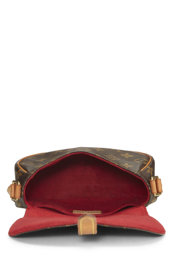 LOUIS VUITTON Tambourine Shoulder Bag Monogram Leather Brown