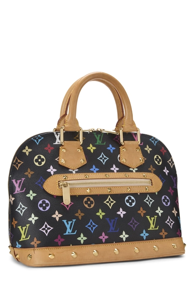 Takashi Murakami x Louis Vuitton Black Monogram Multicolore Alma MM, , large