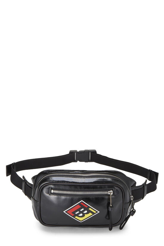 Black Vinyl Bum Bag , , large image number 0