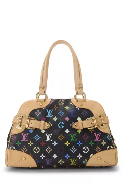 Takashi Murakami x Louis Vuitton Black Monogram Multicolore Claudia