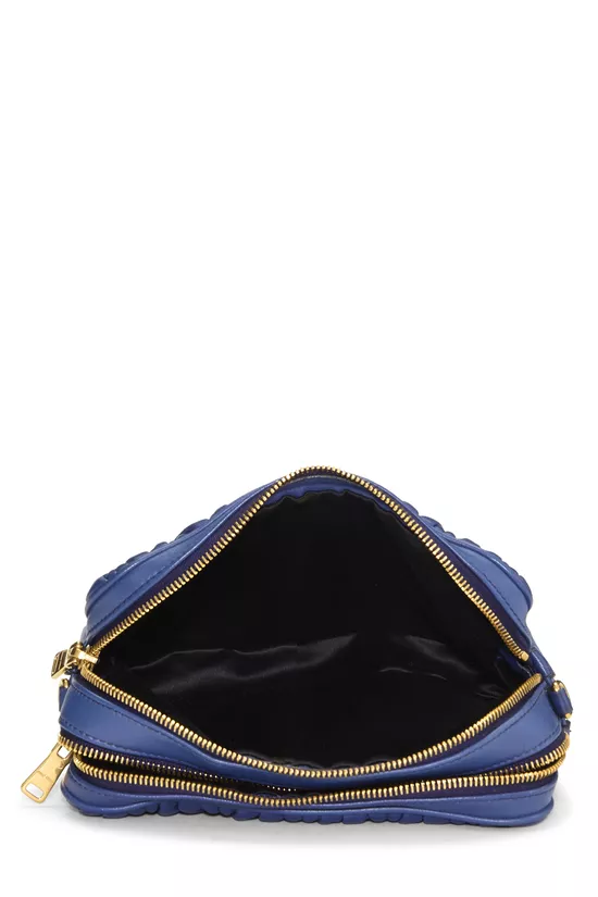 Blue Nappa Matelass&eacute; Camera Bag, , large image number 5