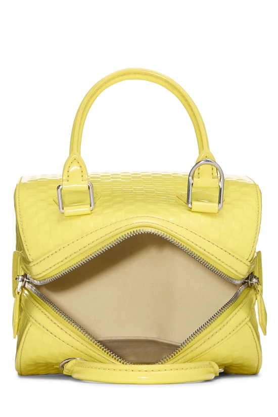Yellow Damier Facette Speedy Cube PM, , large image number 5