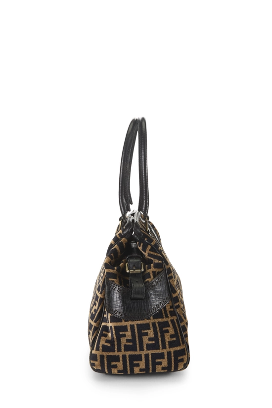 Brown Zucca Velvet Bag Du Jour Medium, , large image number 2