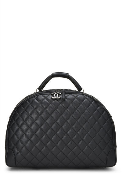 Black Quilted Calfskin Airline Bowler