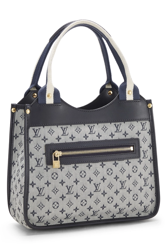 Navy Monogram Mini Lin Kathleen, , large image number 1
