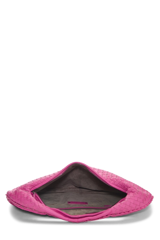 Pink Intrecciato Veneta Hobo Large, , large image number 5
