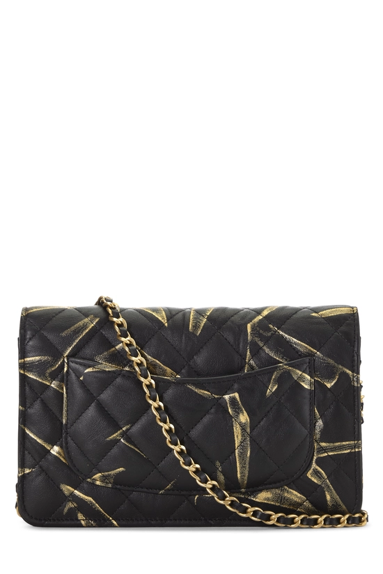 Black Calfskin Classic Quilted Wallet on Chain (WOC), , large image number 3