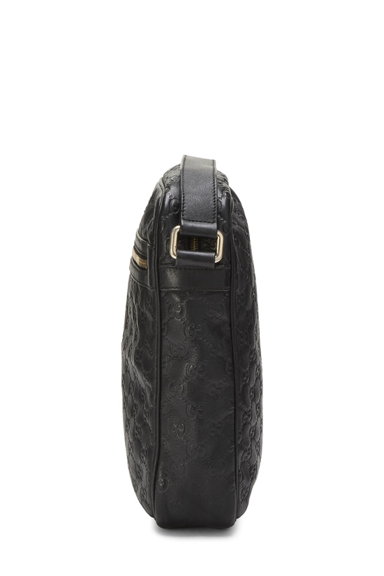 Black Guccissima Leather Vertical Camera Bag, , large image number 2