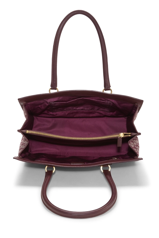 Burgundy Trotter Canvas Double Pocket Tote, , large image number 5