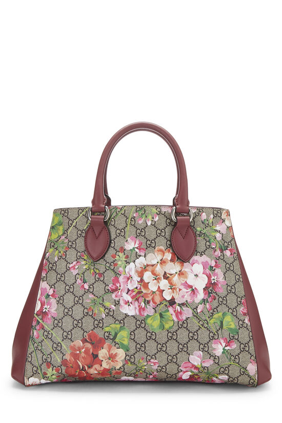 Pink GG Blooms Supreme Canvas Top Handle Handbag Large, , large image number 5