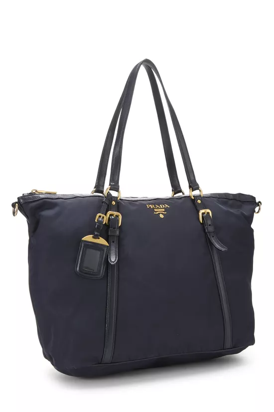 Navy Tessuto Nylon Convertible Tote, , large image number 1