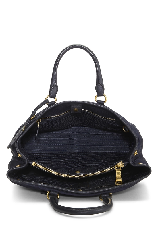 Navy Nylon Convertible Buckle Handbag, , large image number 5