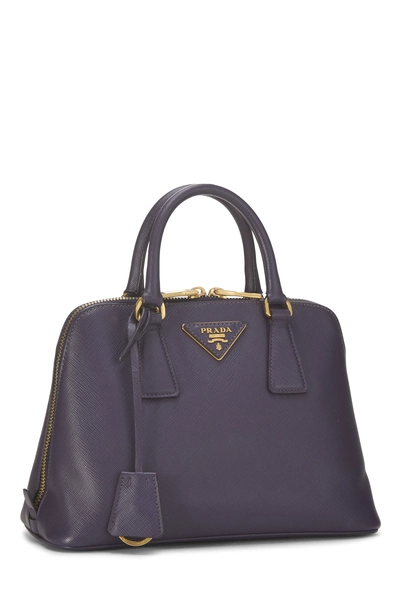 Purple Saffiano Promenade Small, , large