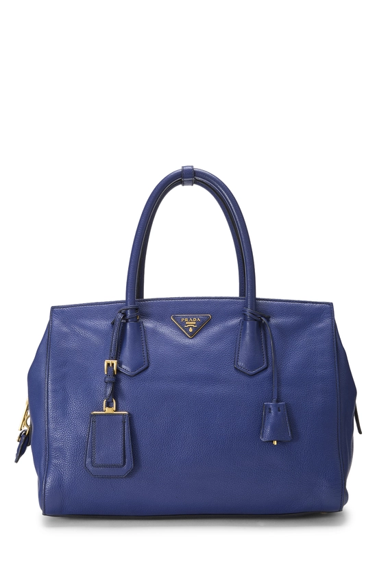 Blue Vitello Daino Convertible Handbag, , large image number 0