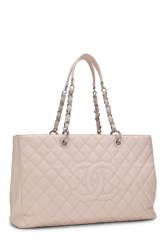 Pink Quilted Caviar Grand Shopping Tote (GST) XL , , large image number 1