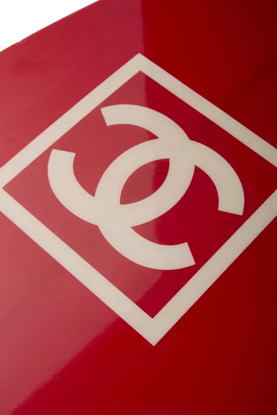 Philippe Barland x Chanel Limited Edition Red Polyurethane Surfboard, , large image number 4