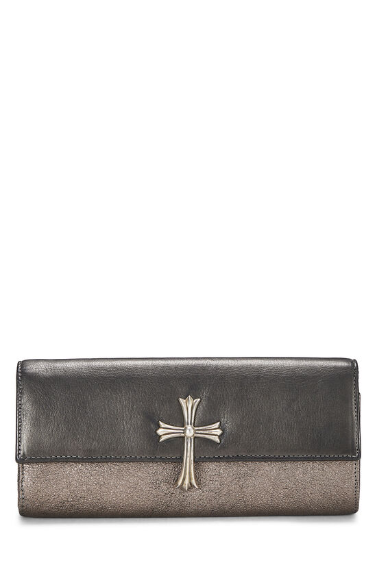 Metallic Two-Tone Cross Dinner Clutch, , large image number 1