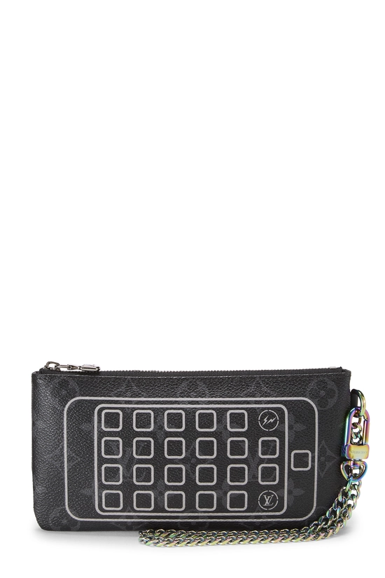 Fragment x Louis Vuitton Flash Black Monogram Eclipse Phone Pouch, , large image number 0