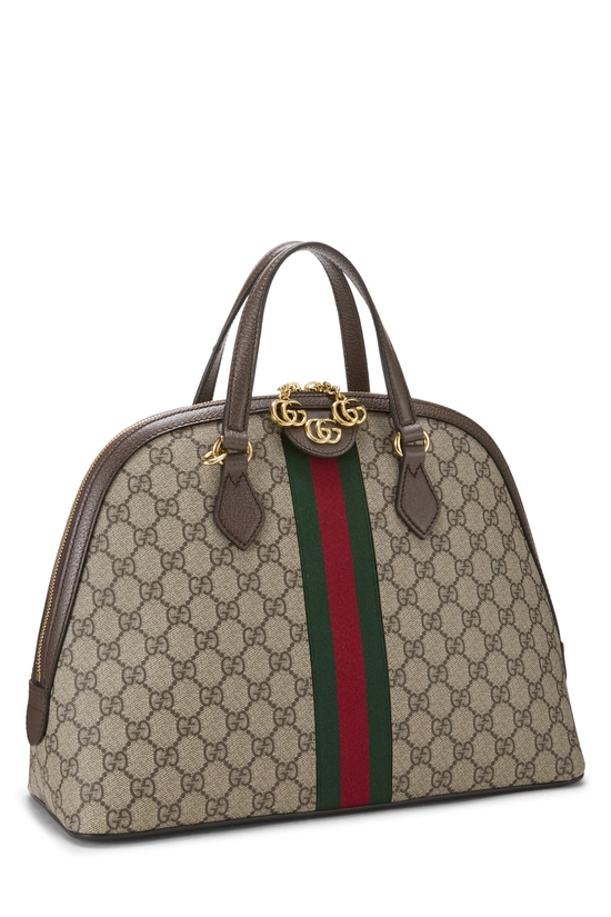 Brown GG Supreme Ophidia Dome Shoulder Bag Medium, , large image number 1