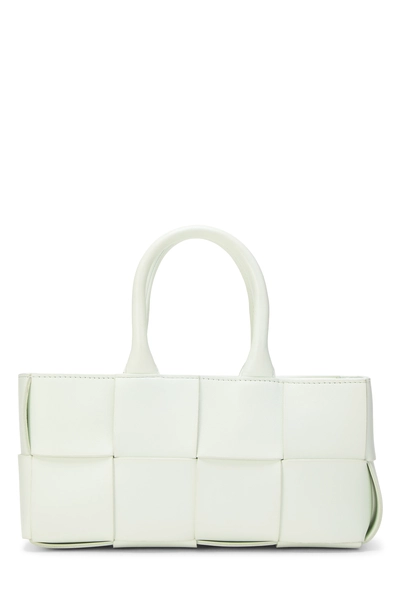 Bottega Veneta Green Calfskin Maxi Intrecciato East-West Arco Tote Mini