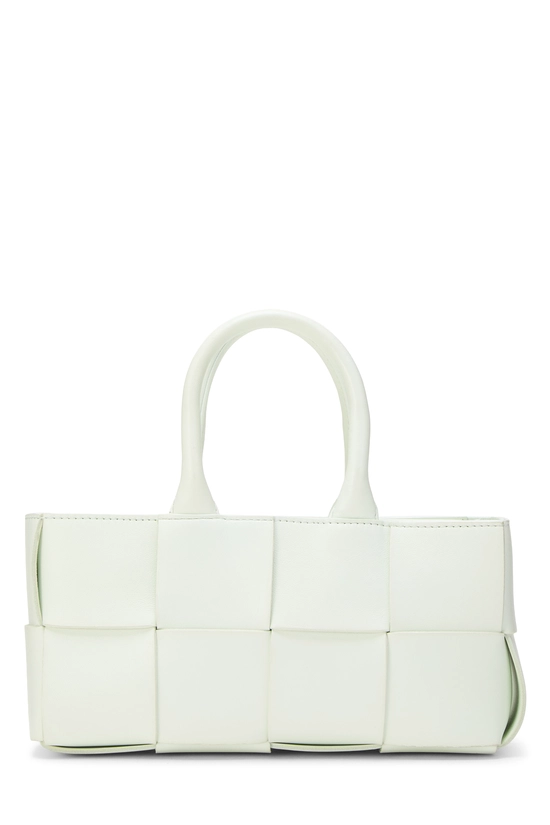 Green Calfskin Maxi Intrecciato East-West Arco Tote Mini, , large image number 0