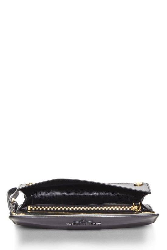 Black Saffiano Leather Wallet On Chain (WOC), , large image number 3