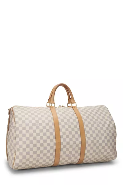 Louis Vuitton Damier Azur Keepall Bandouliere Bag 55 — photo 2