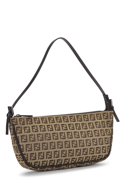 Brown Zucchino Canvas Pochette, , large